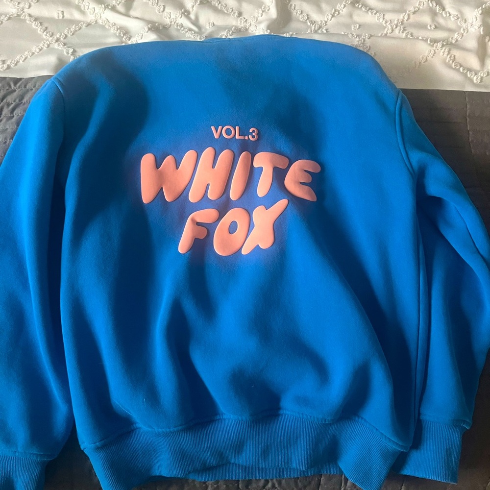 Girls white Fox Hoodie